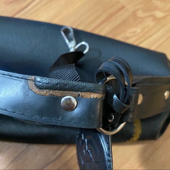 Global Exchange Fair Trade Black Rubber Handbag - Picture 10 of 16